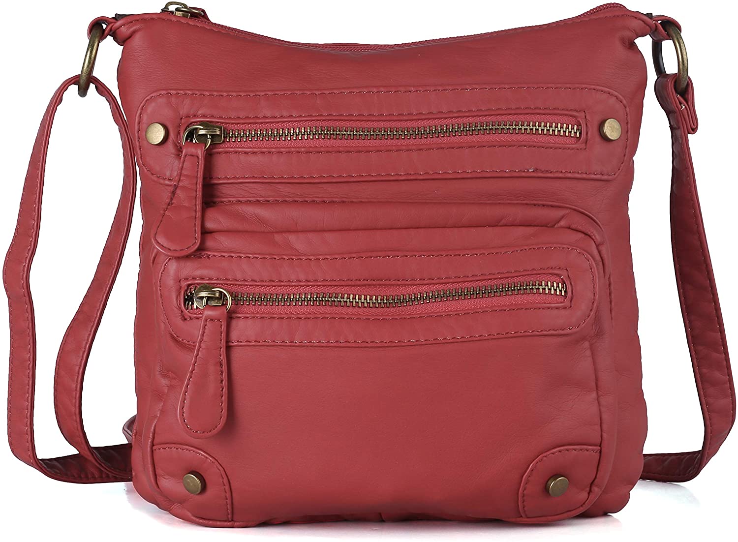 Price:$23.99 Crossbody Bags for Women, Lightweight Leather Crossbody Bag Purse Wallet Bag For Women Pouch Lady Wallet with Shoulder Strap  Handbags   