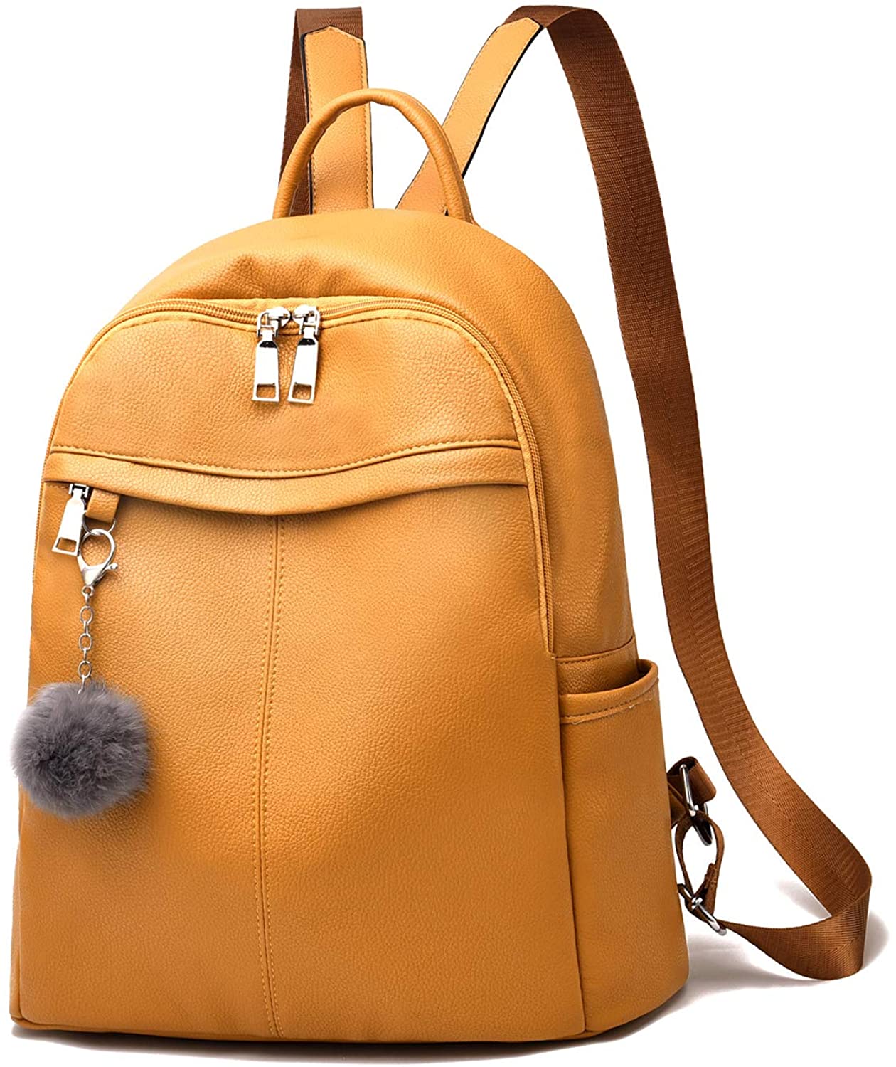 Price:$15.99    Women Backpack Purses PU Leather Anti Theft Rucksack Casual Lightweight Waterproof Shoulder bag Daypack  Clothing