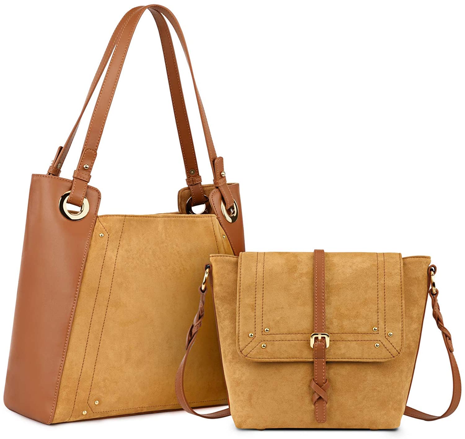 Price:$74.99    Kattee Genuine Leather Purses Large Tote Satchel Shoulder Bags and Handbag Crossbody Bags for Women  Clothing