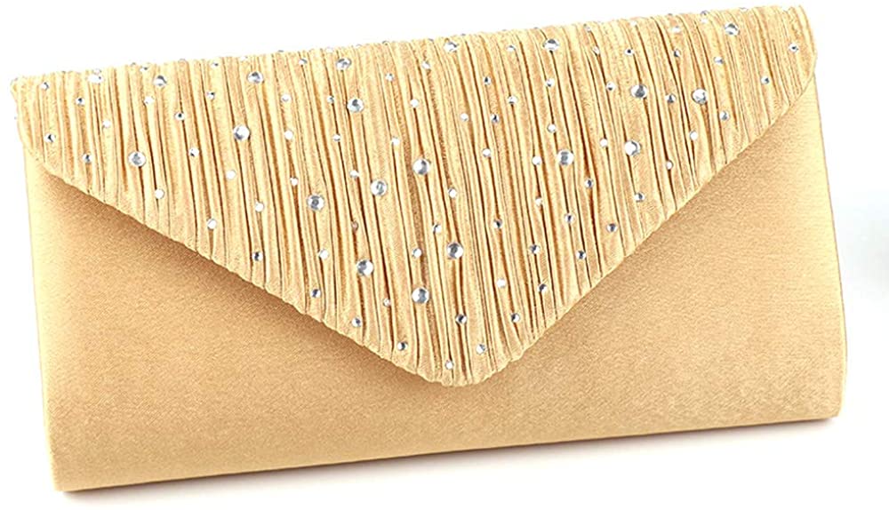 Price:$9.99 Women Evening Envelope Handbag Clutch Bag Party Prom Shoulder Bag  Handbags   