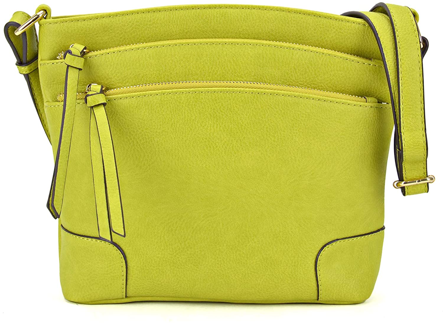 Price:$16.99 Dasein Women Multi Pockets Crossbody Messenger Bags Shoulder Purses and Satchels Handbags With Tassels  Handbags   