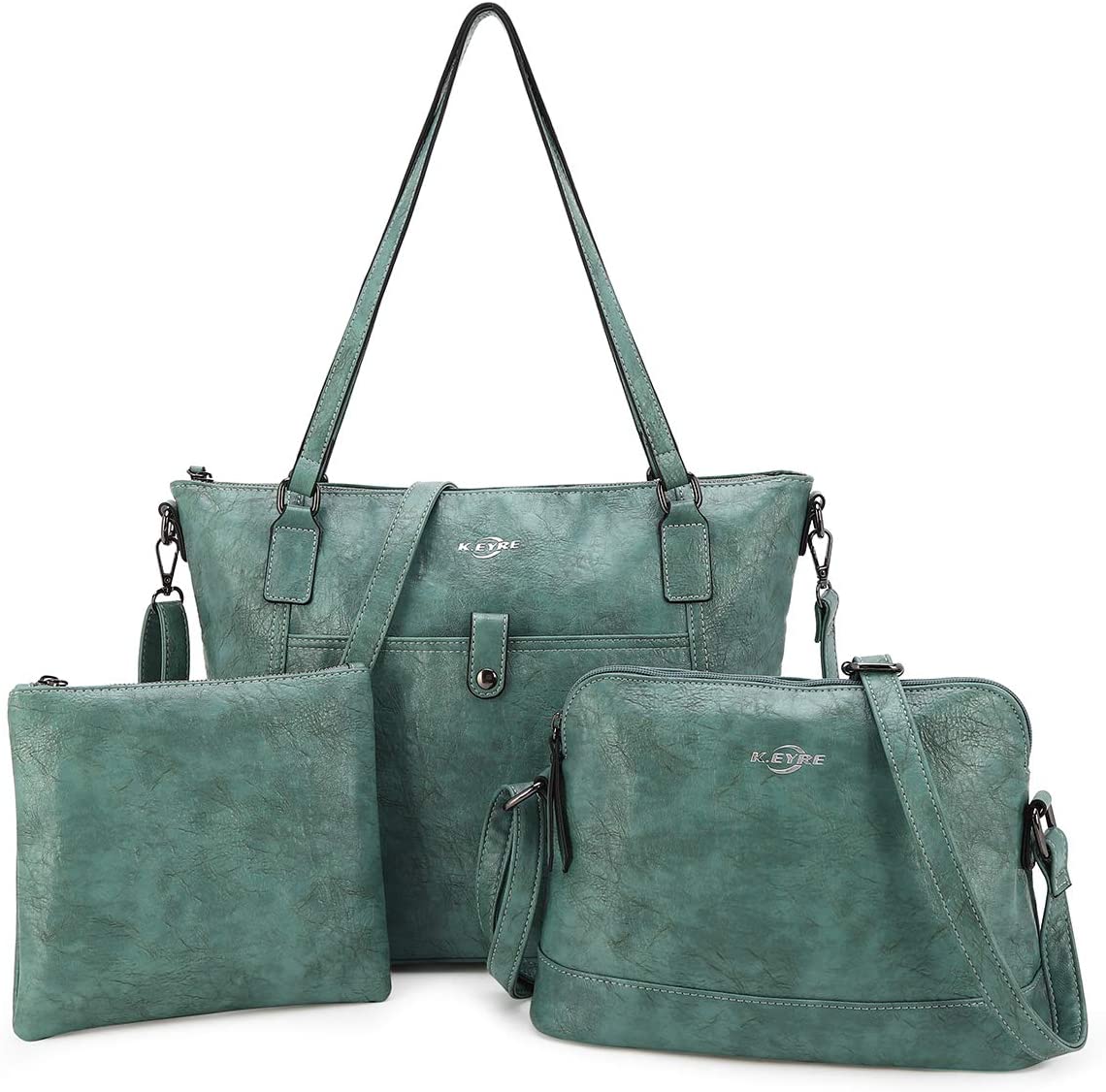 Price:$45.99    Women Shoulder Handbag Purse Top-Handle Hobo Roomy Casua Ladies' Shoulder Bag Fashion PU Tote Satchel Bag for Women (1KL2226 GREEN)  Clothing