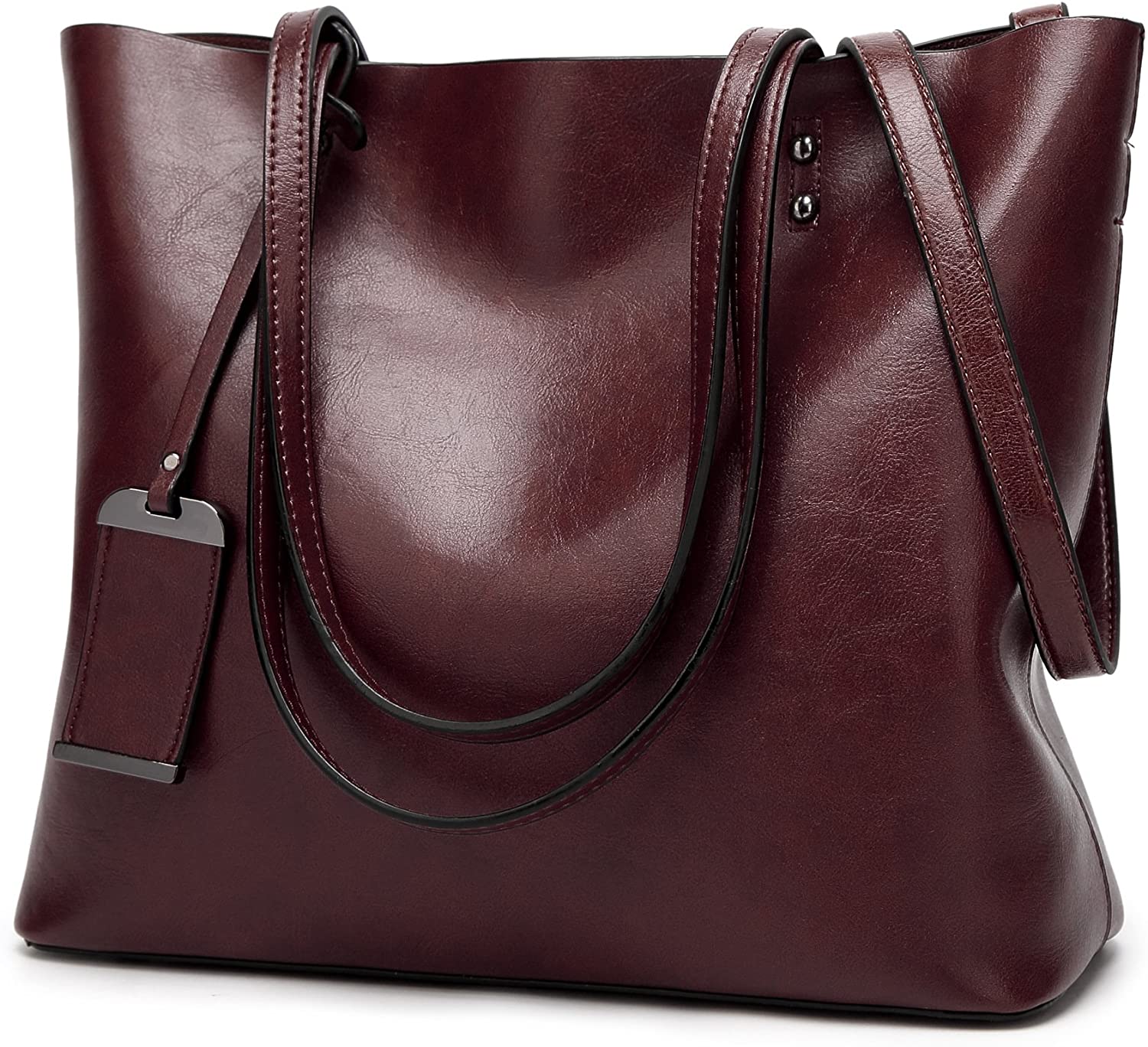 Price:$28.99    Obosoyo Women Shoulder Tote Satchel Bag Lady Messenger Purse Top Handle Hobo Handbags Coffee  Clothing