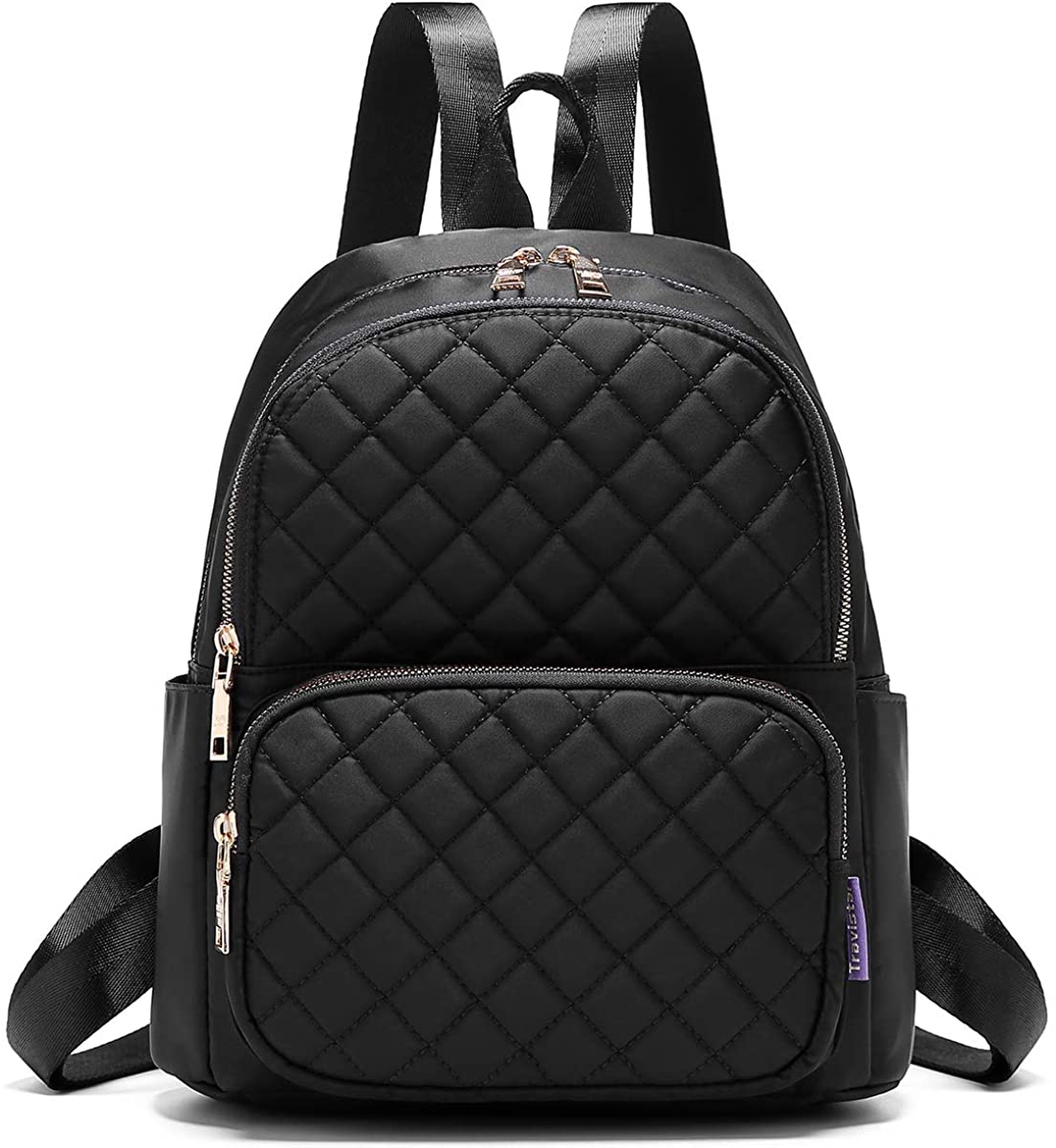 Price:$23.99    Myhozee Backpack Purse for Women Waterproof Nylon Anti Theft Fashion Small Mini Rucksack Lightweight Casual Shoulder Bags Girls School Daypack - Black  Clothing