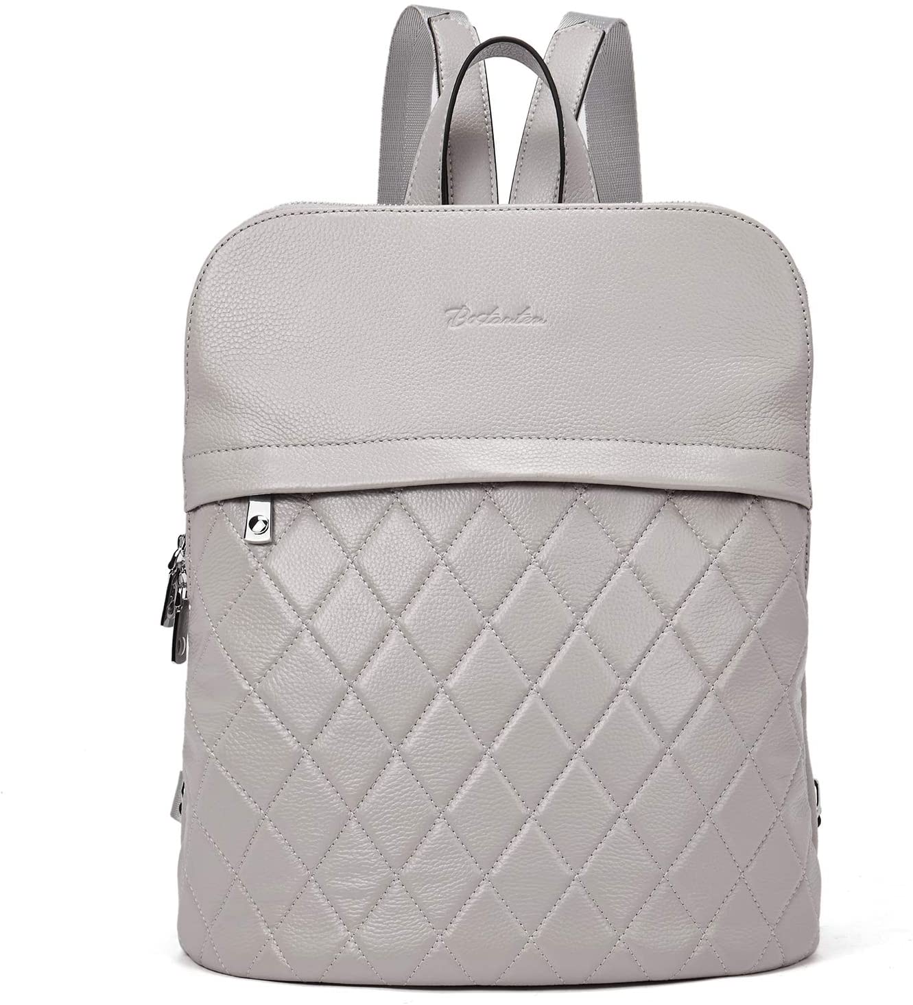 Price:$59.99    BOSTANTEN Casual Leather Backpack Purse Satchel Shoulder College Bags for Women Black  Clothing