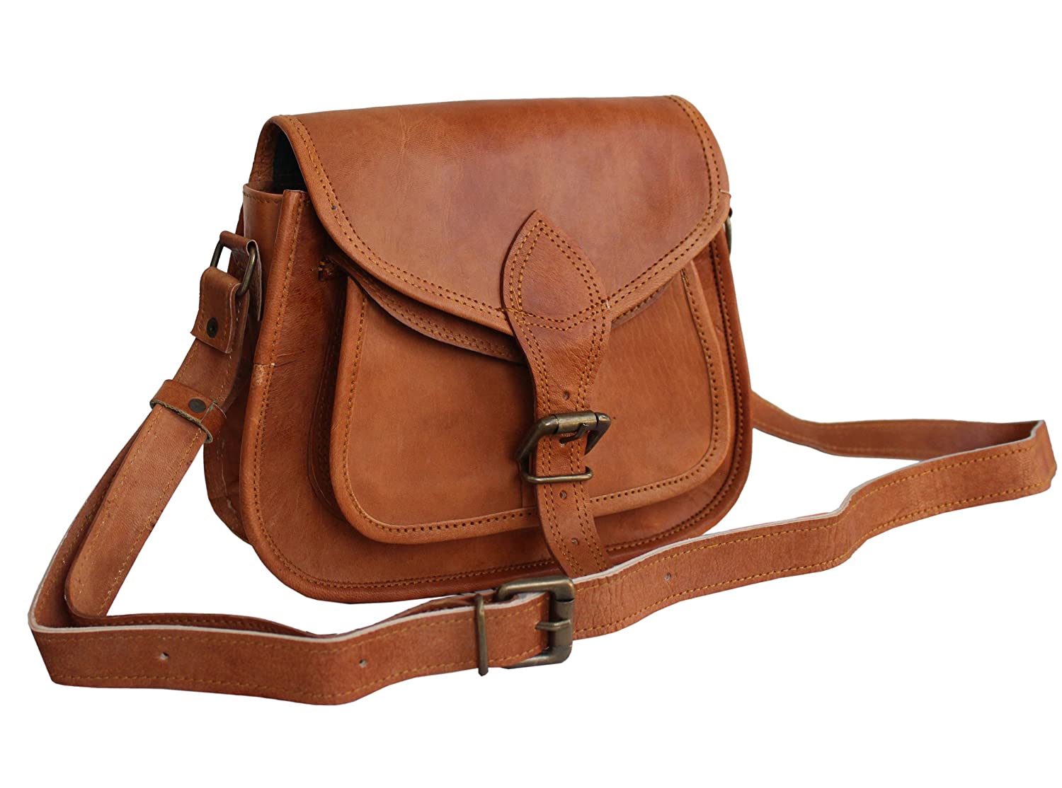 Price:$29.90    JYOS Leather Women's Hippe Leather Purse Crossbody Shoulder Bag Travel Satchel Handbag tab Bag 9" x 7"  Clothing