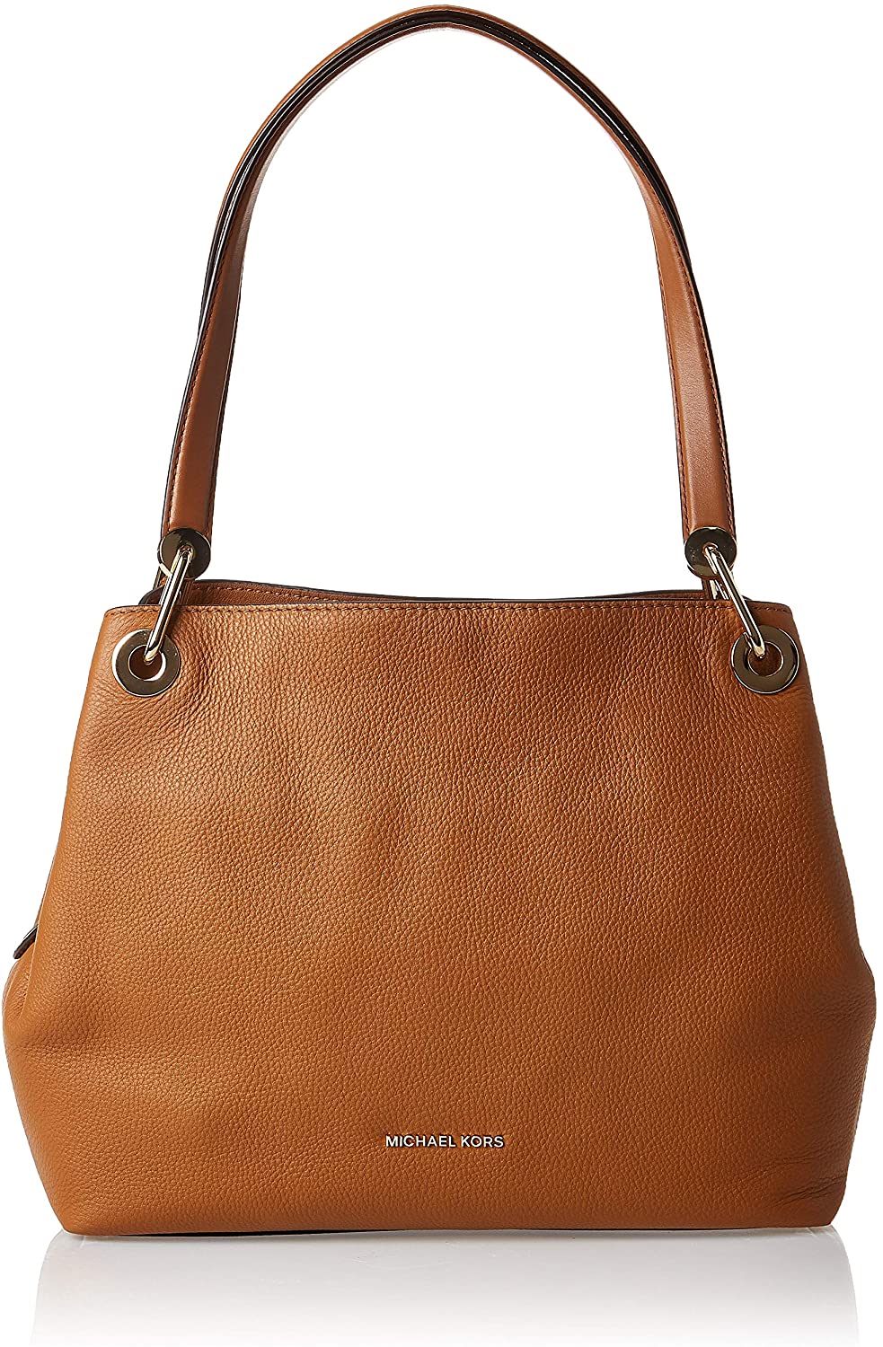 Price:$280.00    Michael Michael Kors Raven Large Leather Shoulder Bag, Acorn, Large  Michael Kors  Clothing