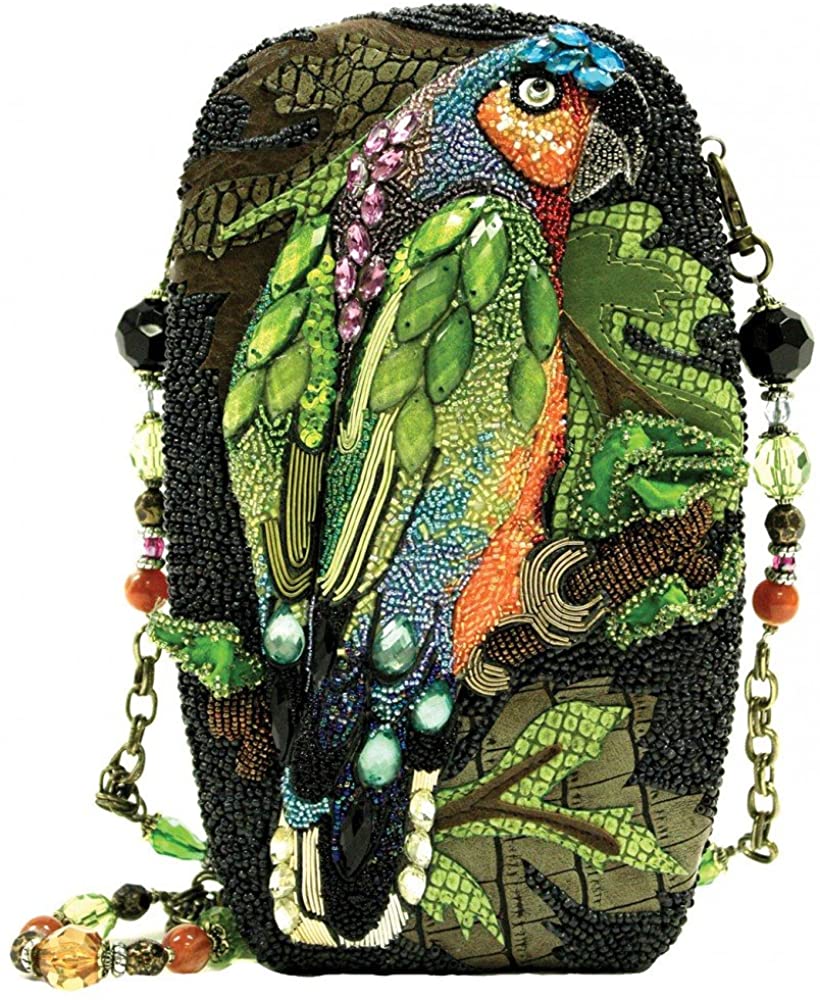 Price:$369.00 Mary Frances Chatterbox Beaded Parrot Handbag, Multi  Handbags   