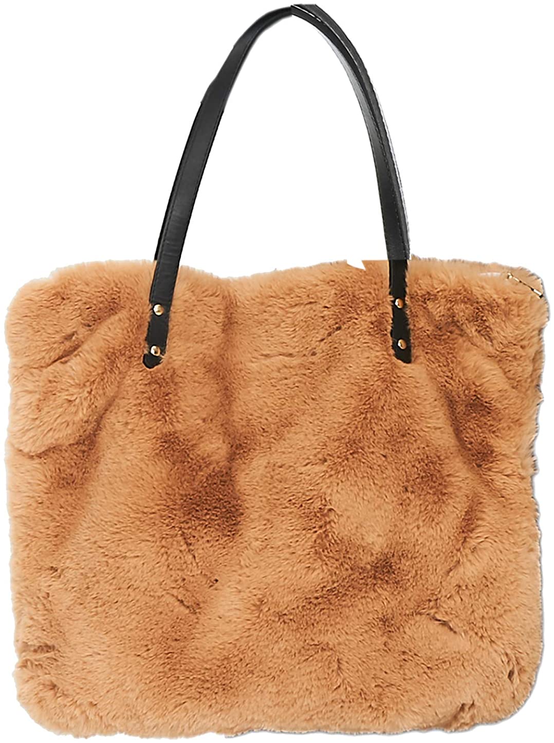Price:$15.99    Epsion Women's Faux Fur Handbag Fluffy Bucket Tote Hobo Bag Fashion Shoulder Bags Purse  Clothing