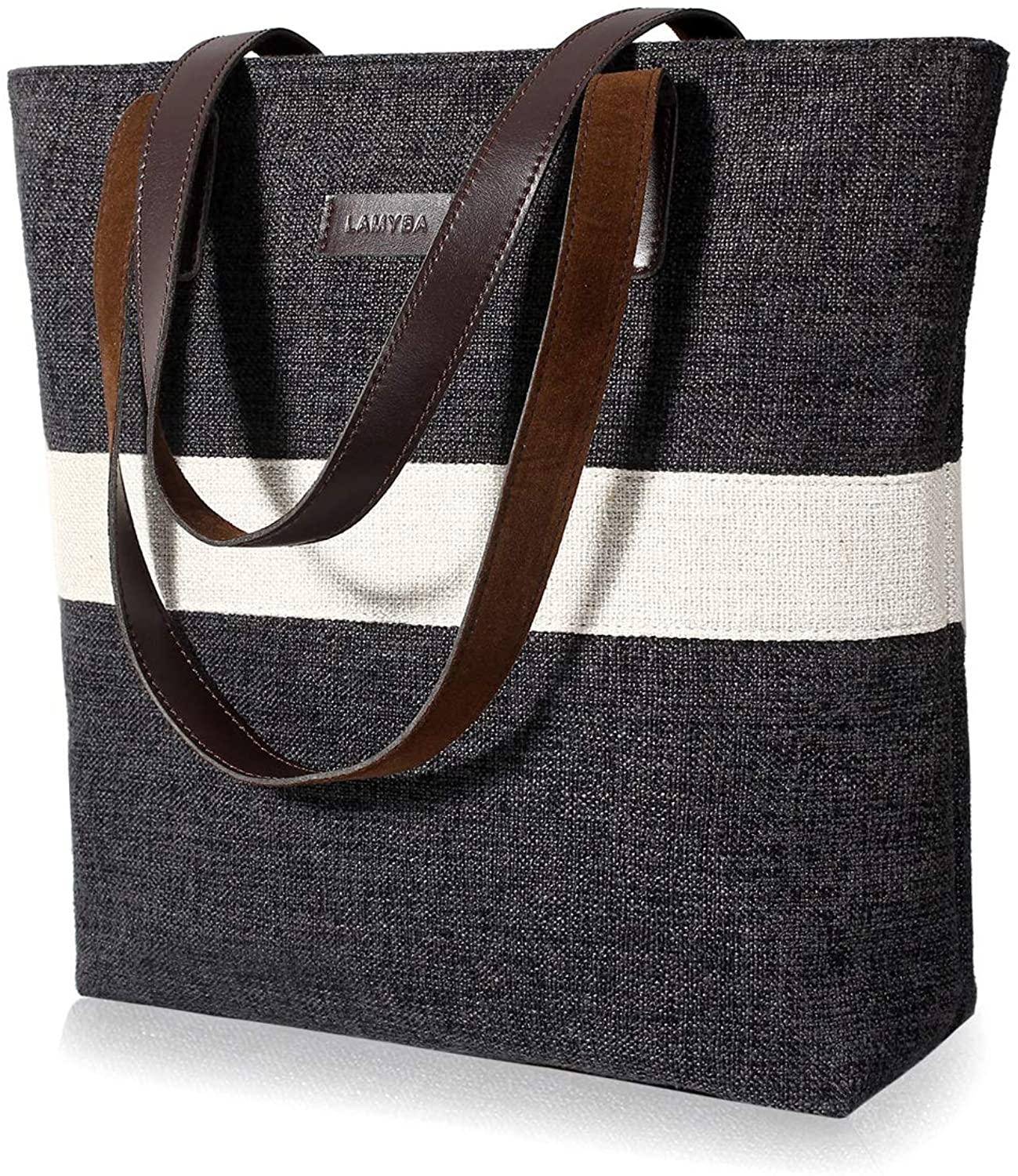 Price:$29.99 Lamyba Tote Bag for Women, Shoulder Tote Bag Purse Handbag for Work Travel Shopping, Medium and Large Size  Handbags   