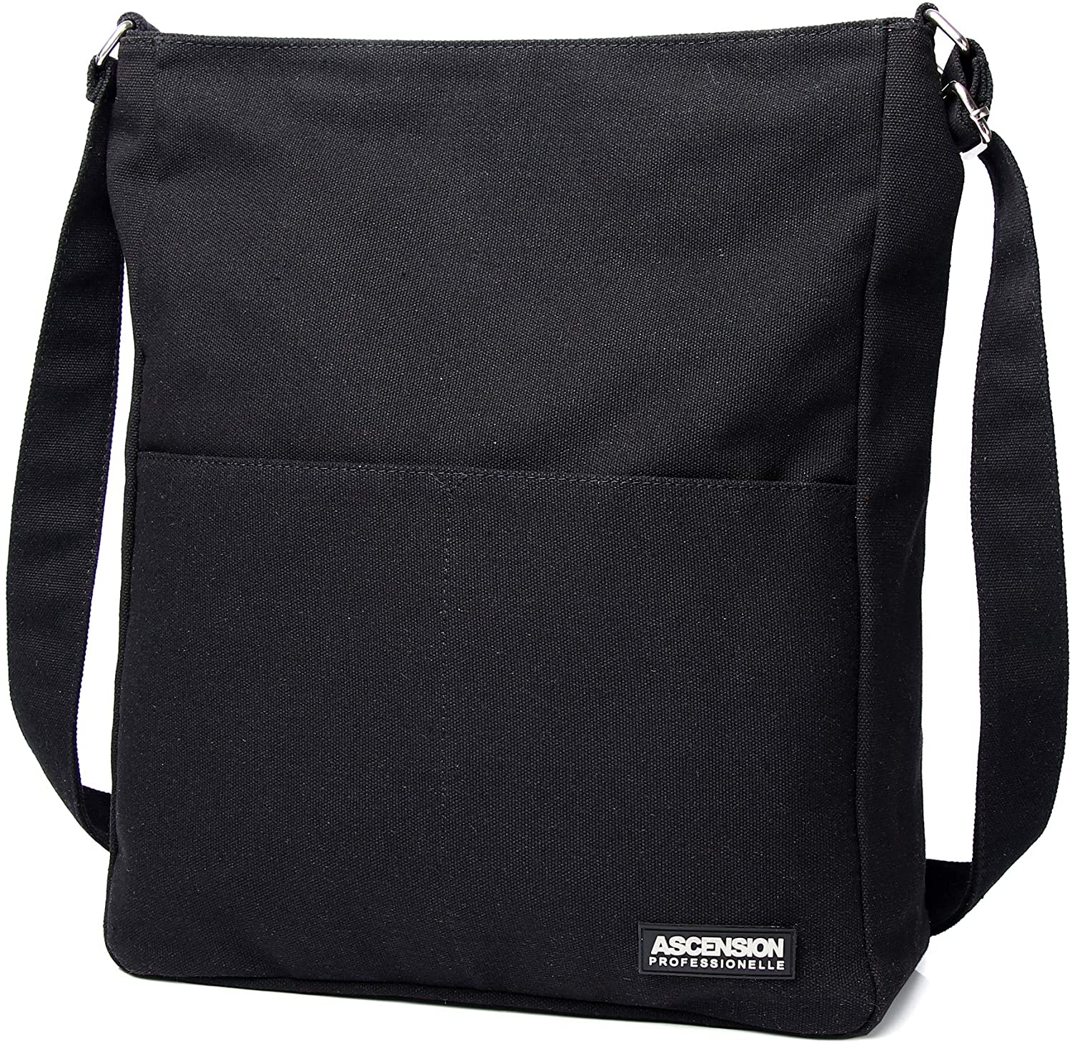 Price:$21.99    YONGWEI Canvas Casual Shoulder Work Bag Crossbody Multiple Pockets Tote Hobo For Womens (black)  Clothing
