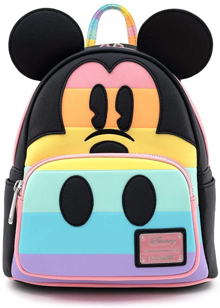 Price:$75.00    Loungefly Disney Mickey Mouse Pastel Womens Double Strap Shoulder Bag Purse  Clothing