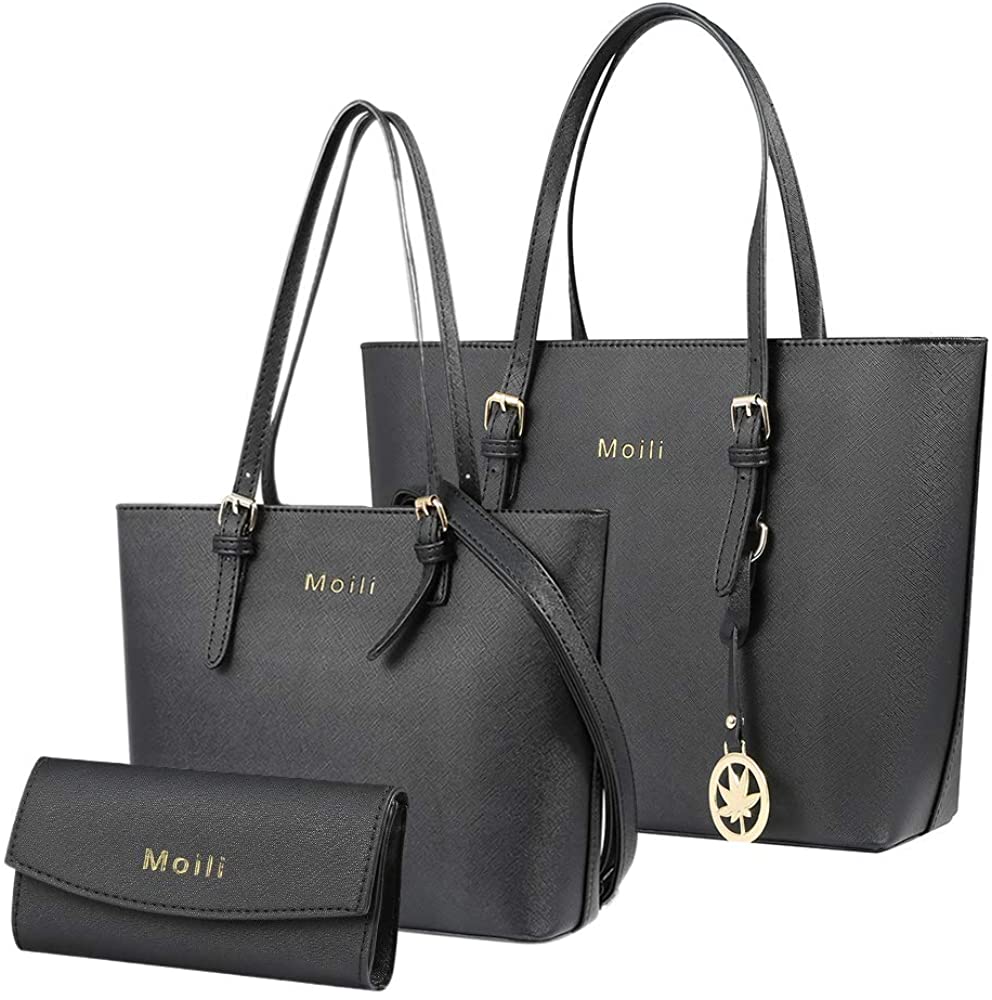Price:$29.99    Purses and Handbags for Women Fashion Tote Bag Shoulder Bag Top Handle Satchel Purse Set 3pcs  Clothing