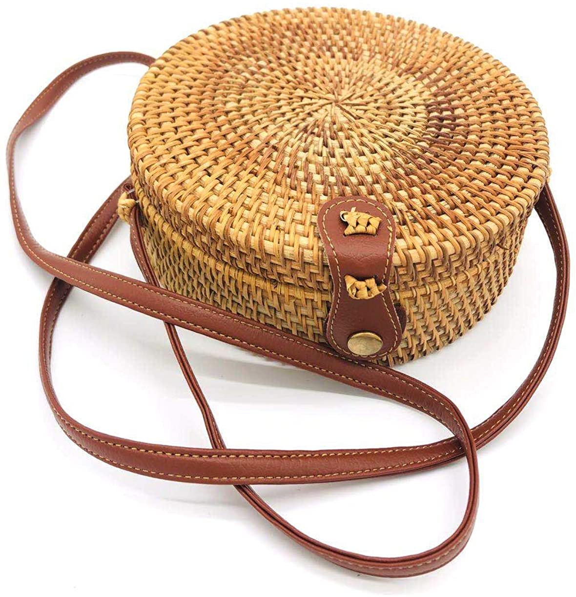 Price:$21.99 Handwoven Rattan Bags Straw Purses For Women Vacation Boho  Handbags   
