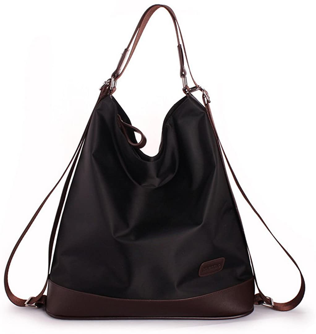 Price:$28.99    Good Bag Women's Excellent Shoulder Handbags Exquisite Backpack Waterproof Nylon Purse(Black)  Clothing