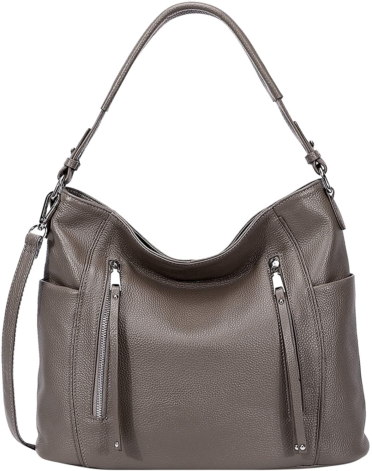 Price:$72.86    OVER EARTH Shoulder Hobo Bag for Women Leather Purses and Handbags Large Crossbody Bags(O128E Gray)  Clothing