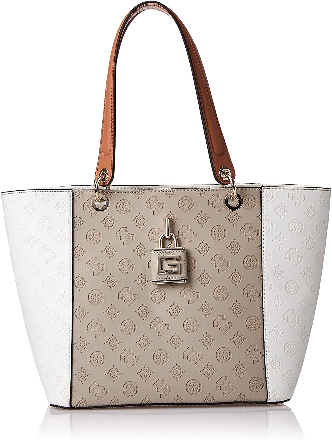 Price:$73.84    GUESS Tote, Shoulder Bag, Taupe multi  Clothing