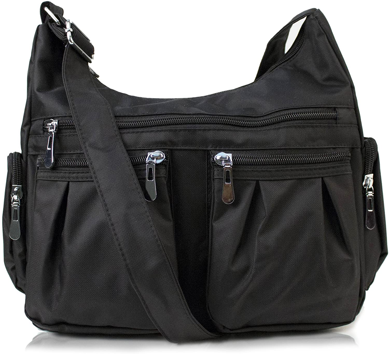 Price:$24.99 Scarleton Multi Pocket Shoulder Bag H140701 - Black  Handbags   
