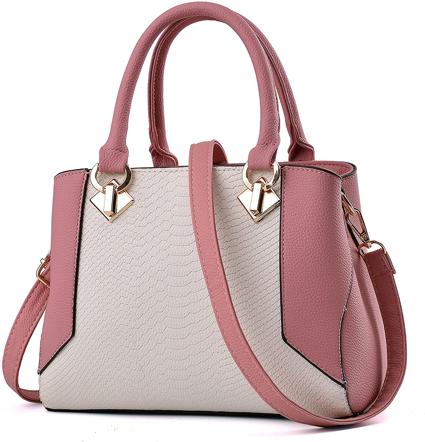 Price:$26.99    Nevenka Women Bags Handbag Shoulder Bags Fashion Crossbody Bags Purse Totes (DARK PINK)  Clothing