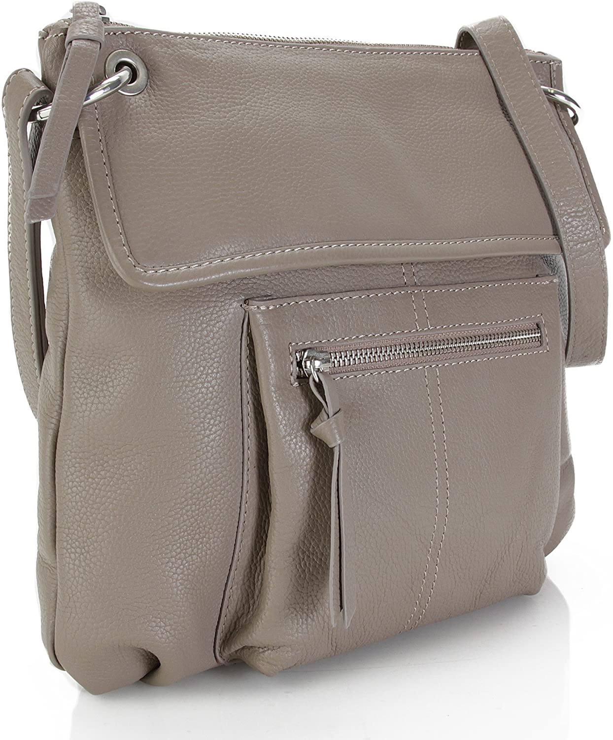 Price:$24.99    Hadaki Tania Xbody Soft Leather Trendy Crossbody or Shoulder Bag (Taupe)  Clothing
