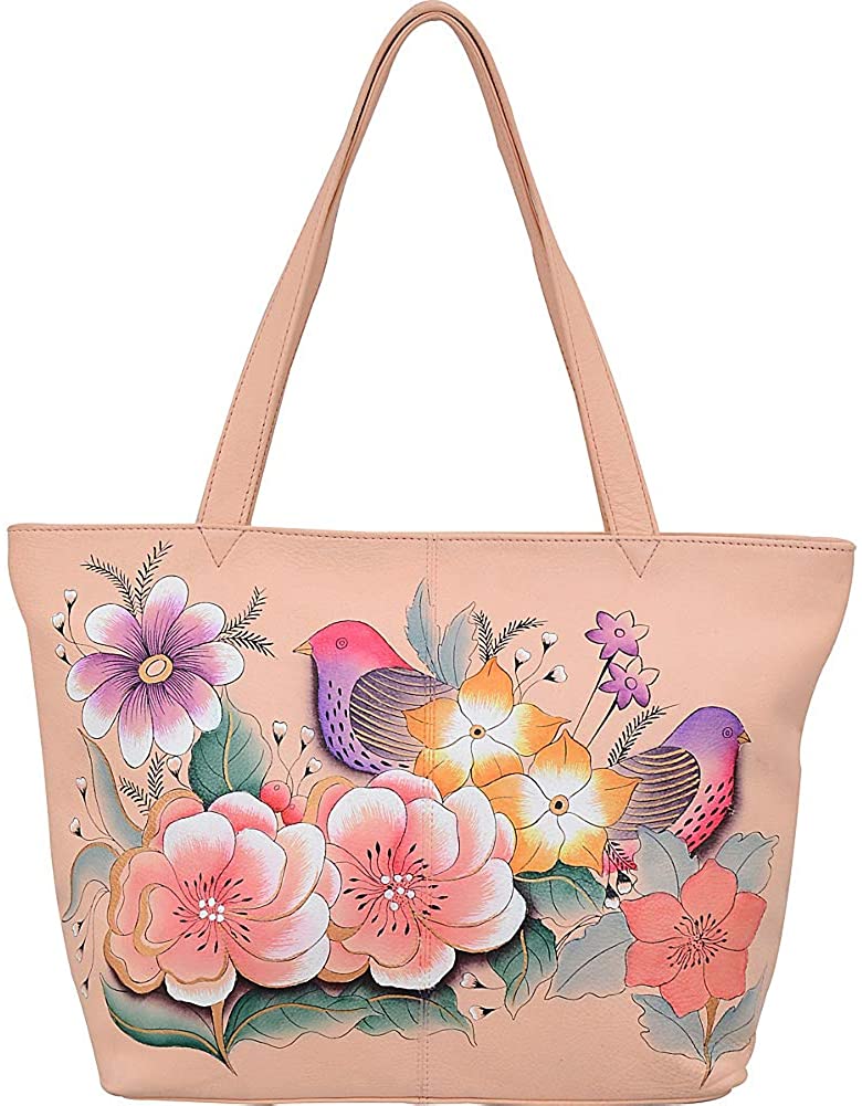 Price:$99.70    Anna by Anuschka Leather Large Tote-Vintage Garden  Clothing