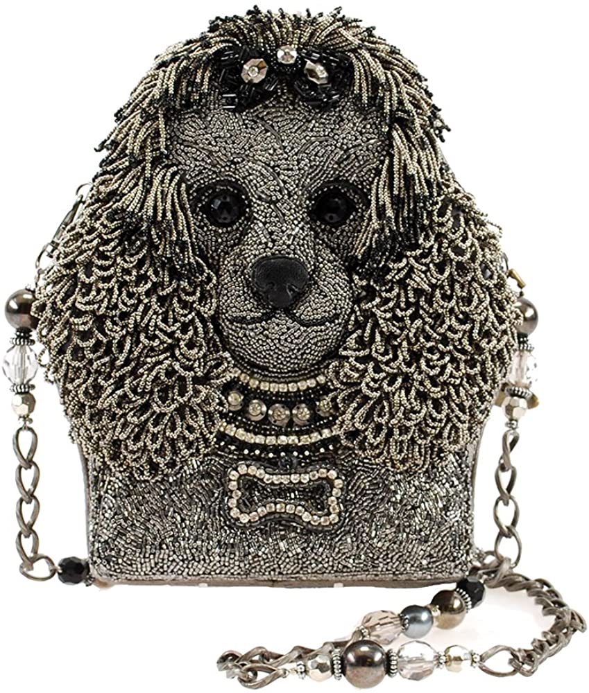 Price:$348.00 Mary Frances Lulu Beaded Poodle Handbag, Black  Handbags   
