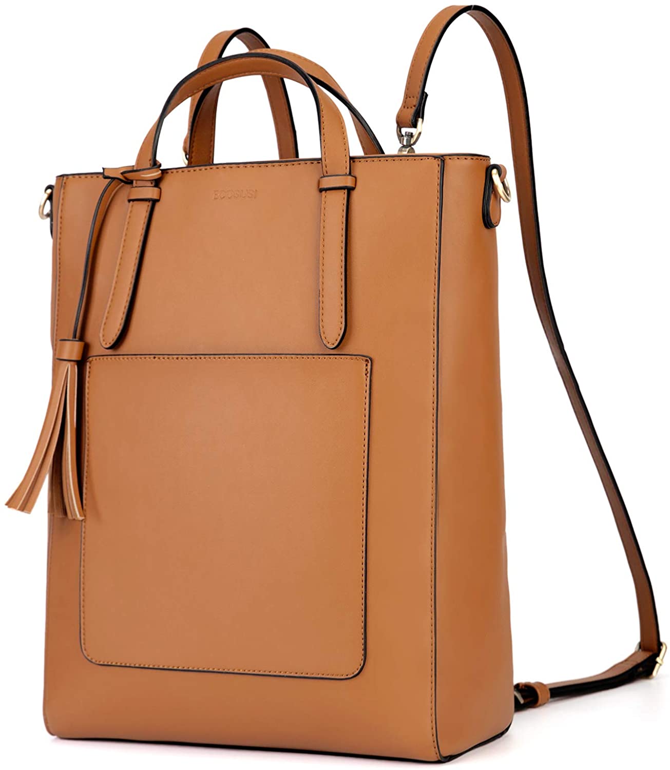 Price:$39.99    ECOSUSI Tote Bag Convertible Backpack for Women Vegan Leather Handbag Multifuction Shoulder Bag  Clothing