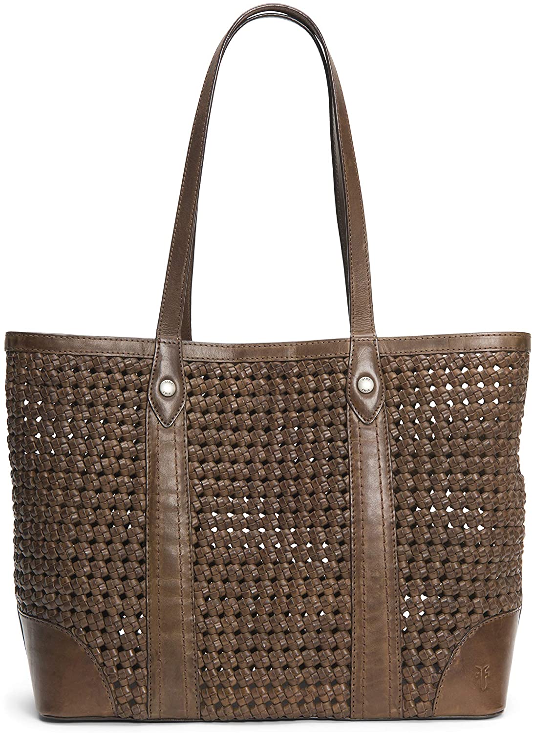 Price:$159.99    Frye Melissa Woven Shopper Bag, Dark Taupe  Clothing