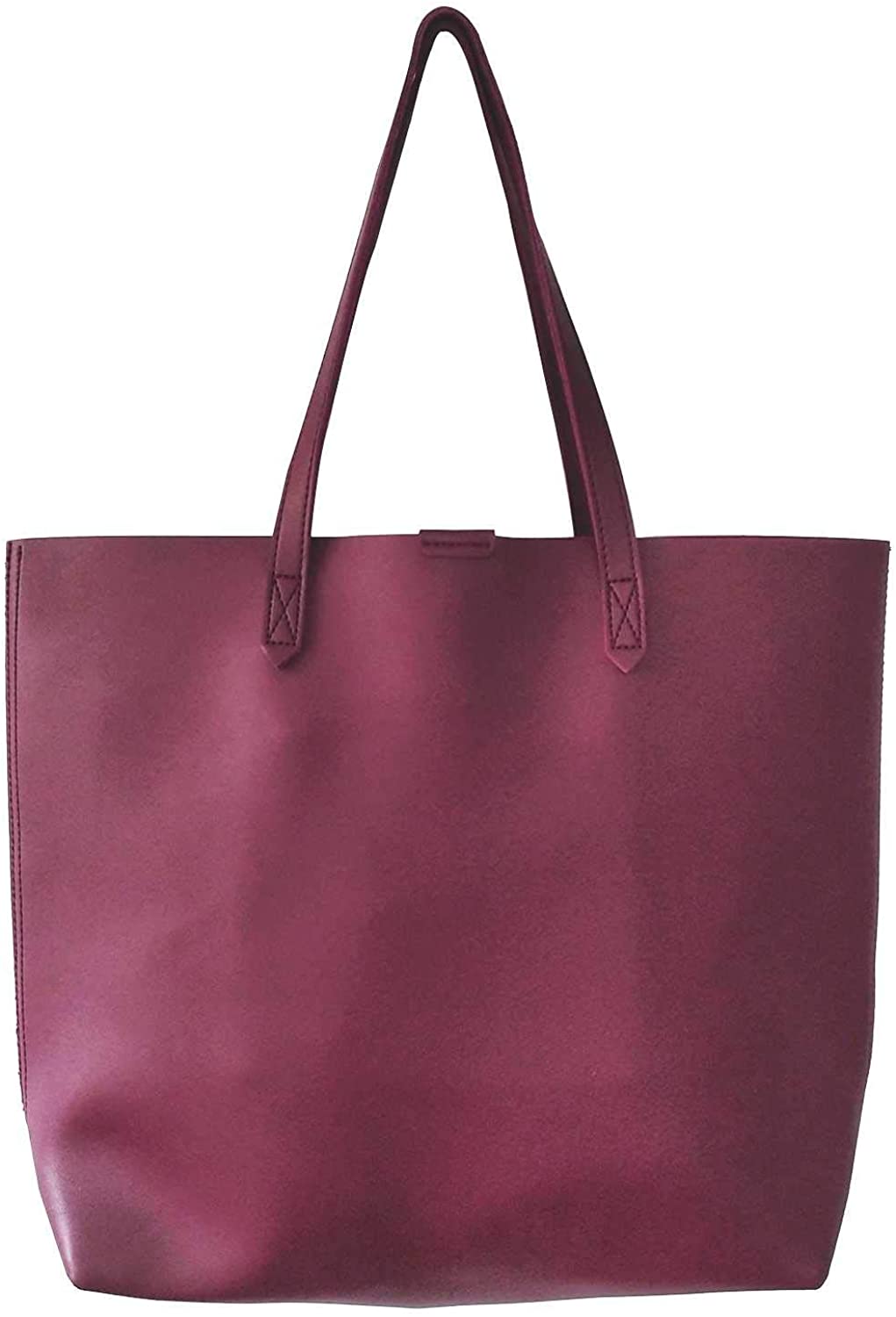 Price:$26.99    Women's Oversize Tote Bag Shoulder Bag Handbags for Work Travel - Burgundy  Clothing