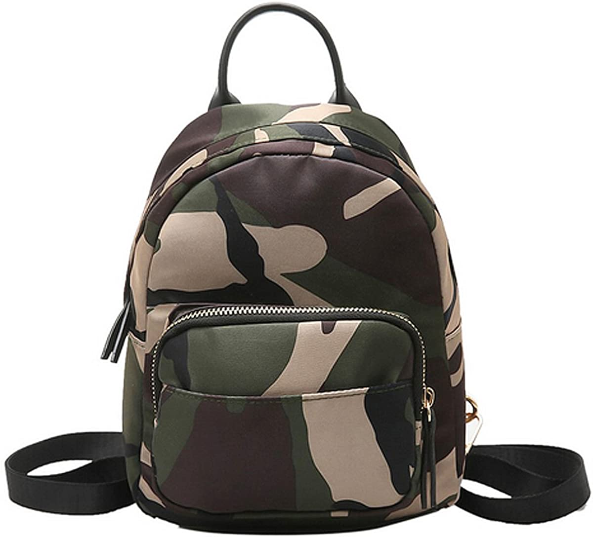Price:$20.99    Clara Camouflage Women Mini Backpack Nylon Leisure Daypack Printed Shoulder Bag Handbag Purse(Camouflage)  Clothing