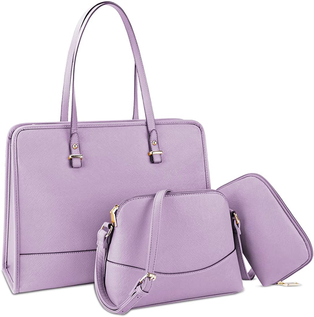 Price:$39.86    Handbags for Women Large 3pcs Tote Bag Top Handle Satchel Shoulder Bags Purse Set (Purple)  Clothing