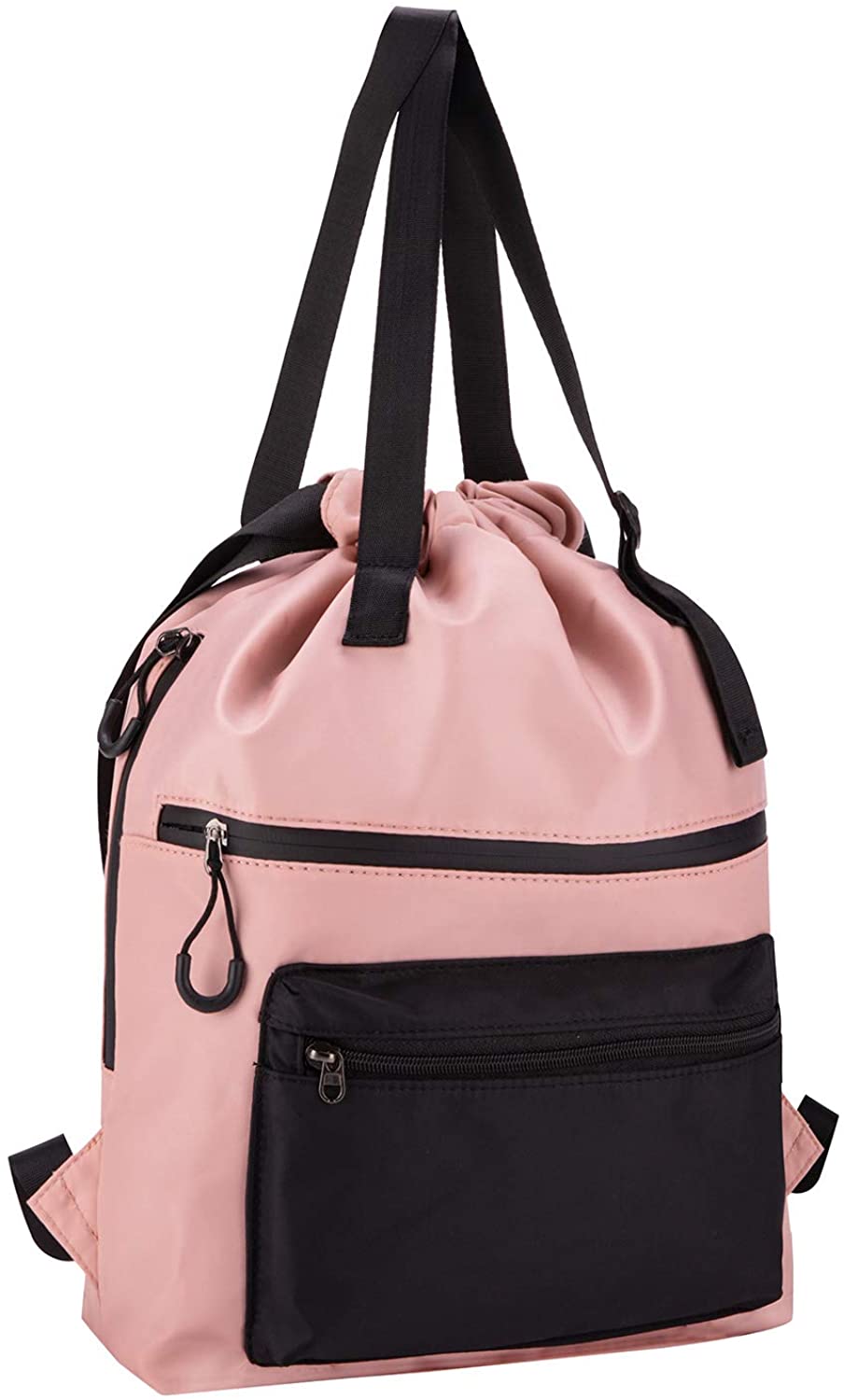 Price:$25.99    Bags for Women SHWN Convertible Tote to Backpack Waterproof Nylon Handbag Big Capacity Sling Shoulder Purse Pink Large  Clothing