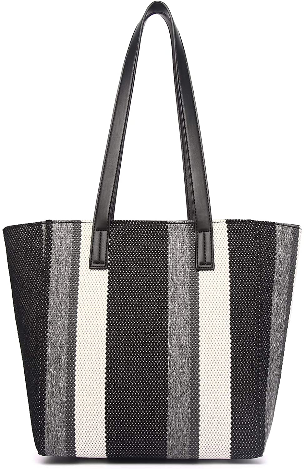 Price:$17.99    KOWENTIK Tote Bag Shoulder Bag Handbags For Women Canvas Tote Beach Travel Weekend Bag (Black)  Clothing