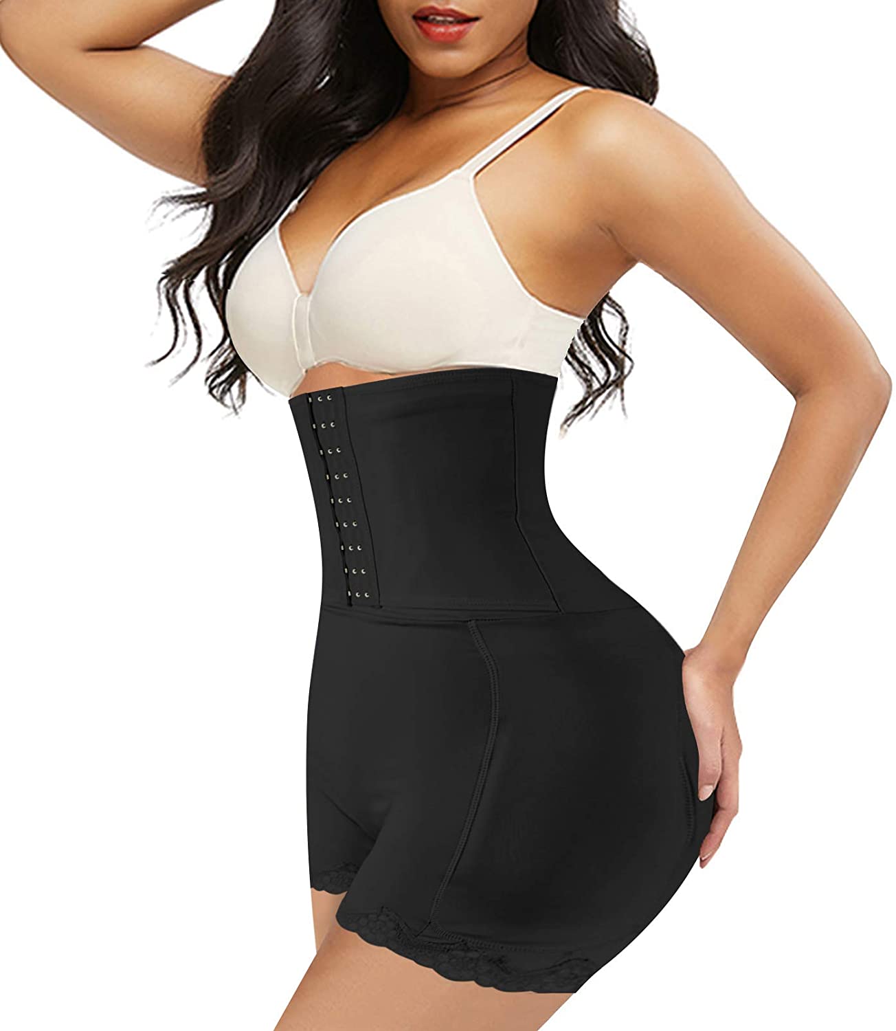 Price:$17.88    Finlin Women Butt Lifter Padded Panties Tummy Control Hip Enhancer Panty Waist Trainer Slimming Body Shaper  Clothing