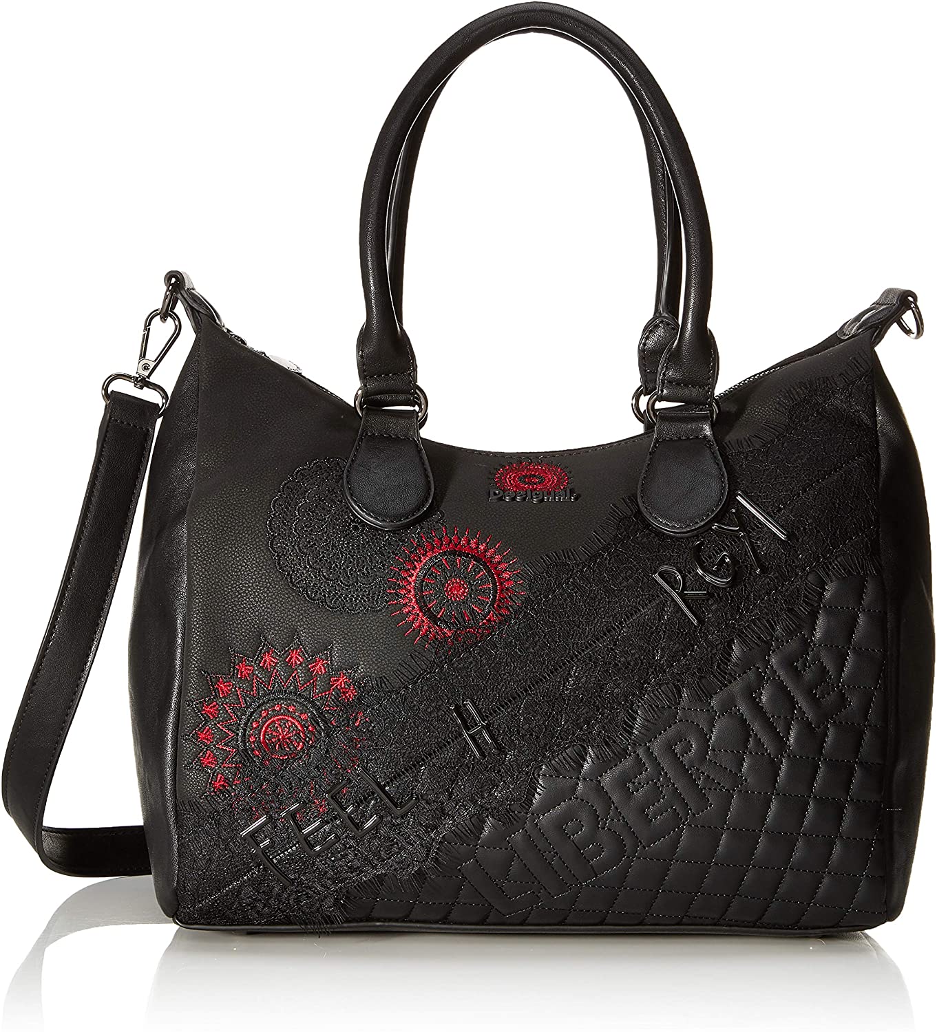 Price:$91.22 Desigual Bag REP COMUNIKA LEEDS, NEGRO  Handbags   