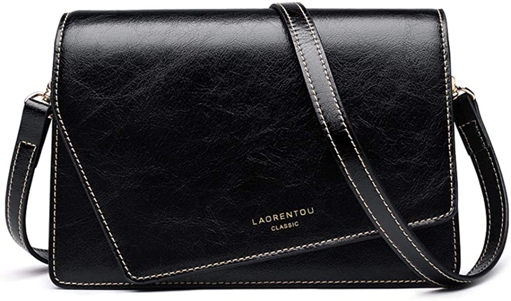 Price:$48.89 Women Leather Crossbody Bag Small Handbag Shoulder Bag Purse Quilted Bag With Metal Chain Strap  Handbags   