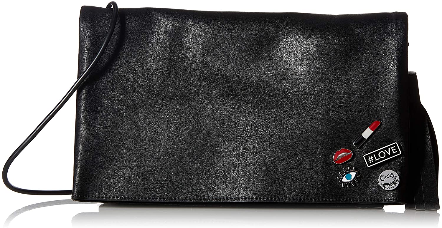 Price:$41.75 Circus by Sam Edelman Nicole Foldover Flap Shoulder Bag, Black  Handbags   