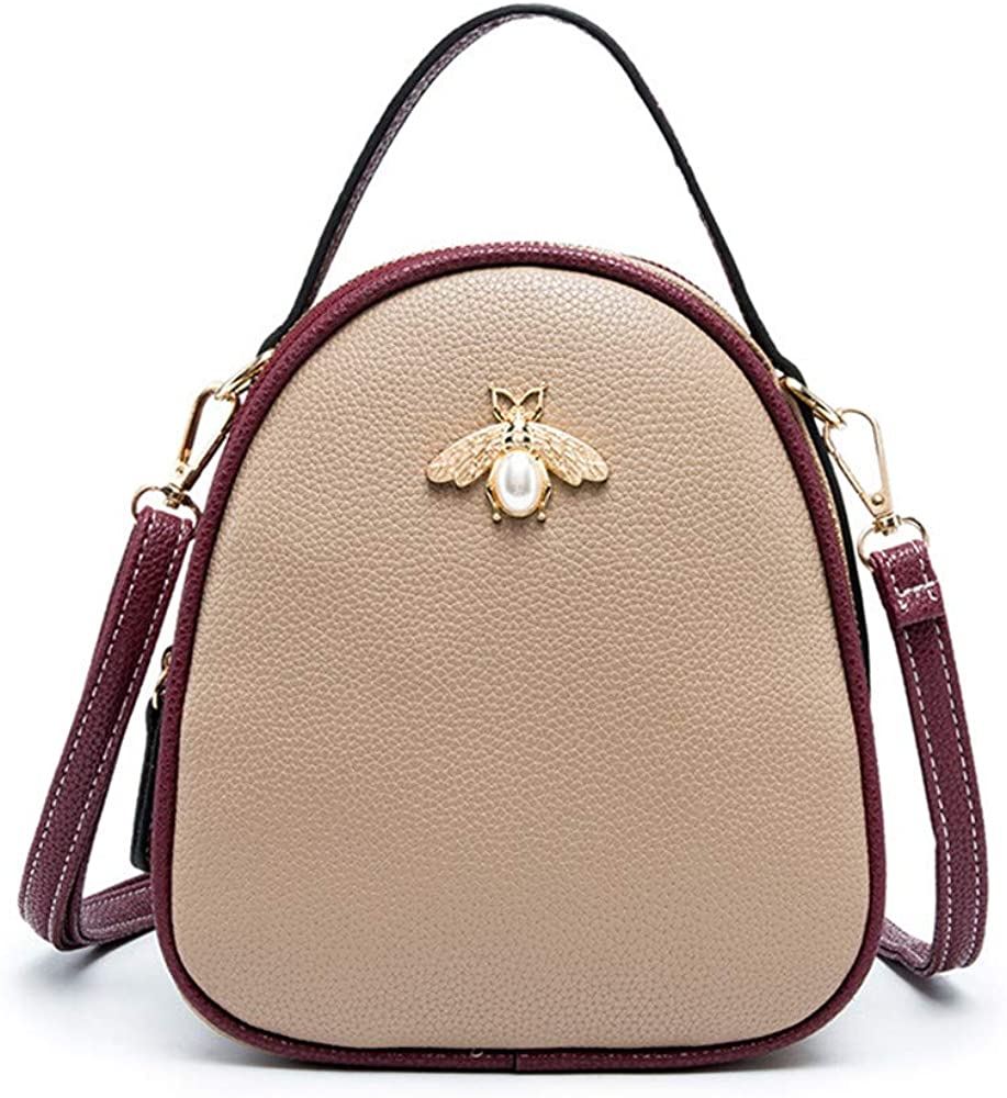 Price:$32.99 Small Crossbody Bags Shoulder Bag for Women Bee Ladies Messenger Bags Purse Handbags Khaki  Handbags   