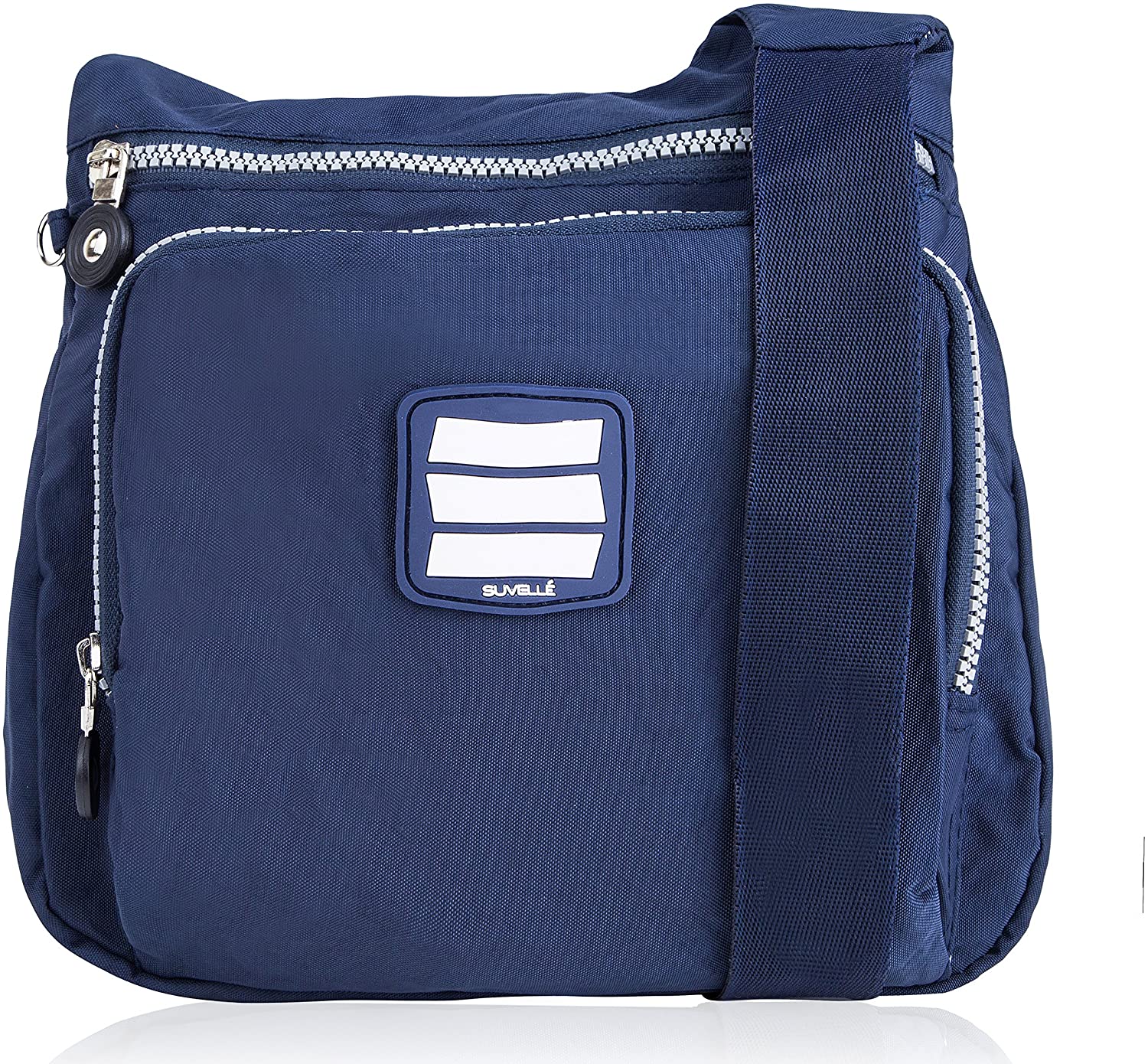 Price:$22.99 Crossbody Bags for Women City Nylon Lightweight Travel Purse Multi Pocket Shoulder Bag Handbags Navy  Handbags   