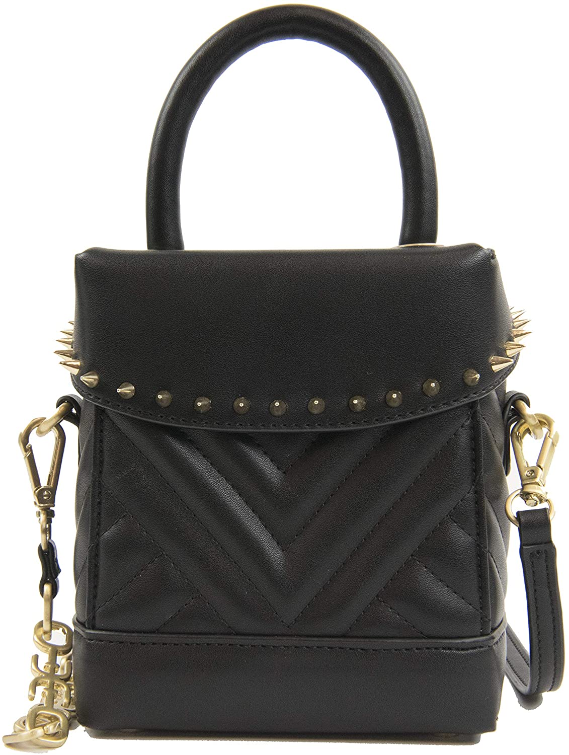 Price:$68.61 Sam Edelman Charlie Quilted Box, Black  Handbags   