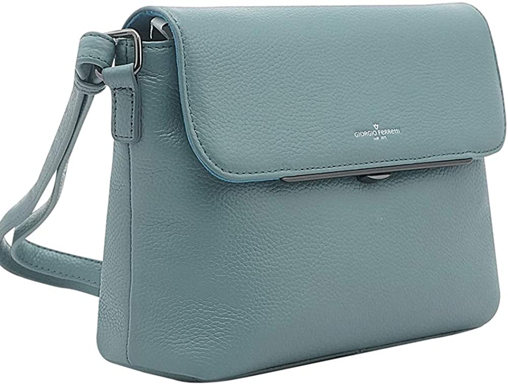 Price:$71.00 Giorgio Ferretti Genuine Leather Shoulder Purse for Women 6 inch Blue Genuine Cowhide Leather Crossbody with Removable Strap Genuine Leather Shoulder Bags for Women Clearance  Handbags   