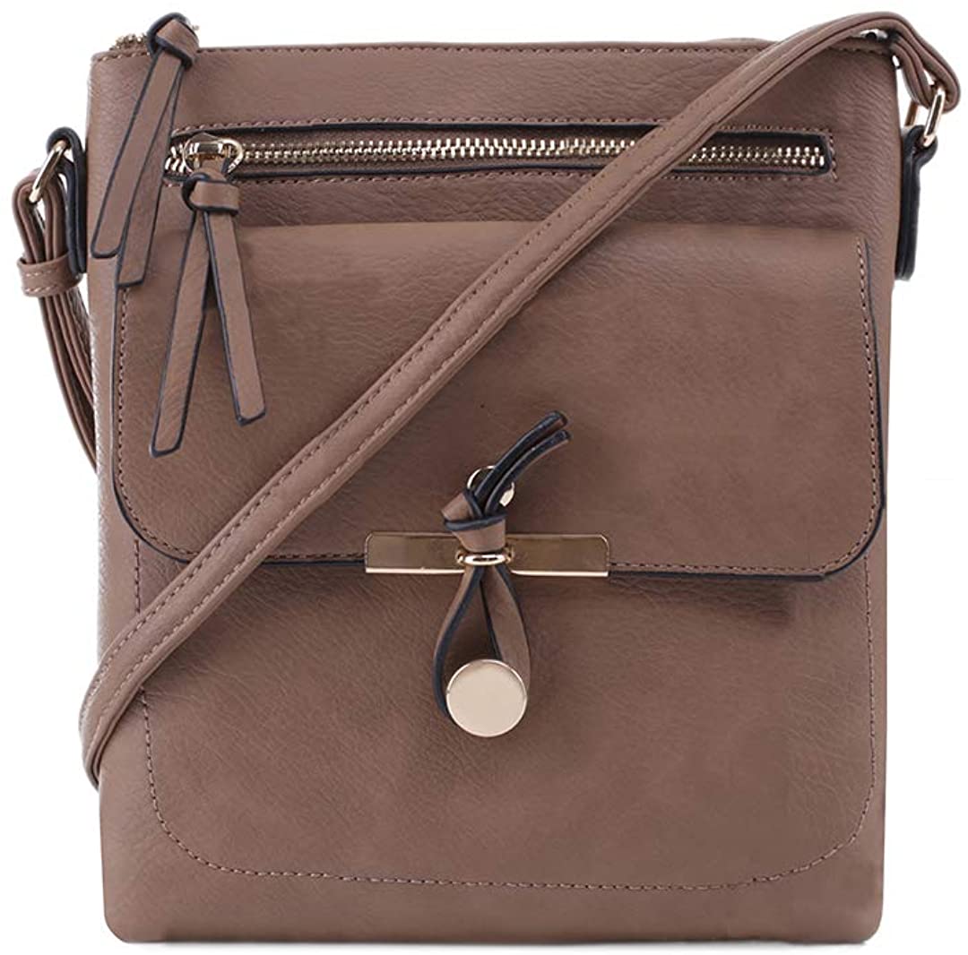 Price:$19.98 EMPERIA Karry Embellished Flap Small Vegan Leather Crossbody Bags Shoulder Bag Purse Handbags for Women - KH  Handbags   