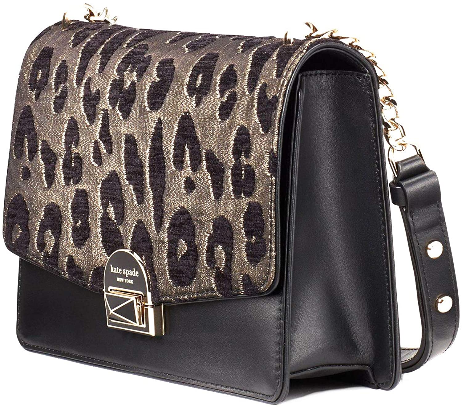 Price:$158.99    Kate Spade Neve Ocelot Medium Convertible Shoulder WKRU6371, Black  Clothing