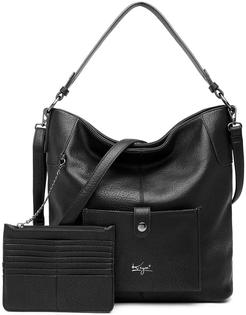 Price:$39.99    Women Shoulder Handbag Purse Top-Handle Hobo Roomy Casua Ladies' Shoulder Bag Fashion PU Tote Satchel Bag for Women (C-KL5208#H2108#001BLACK)  Clothing