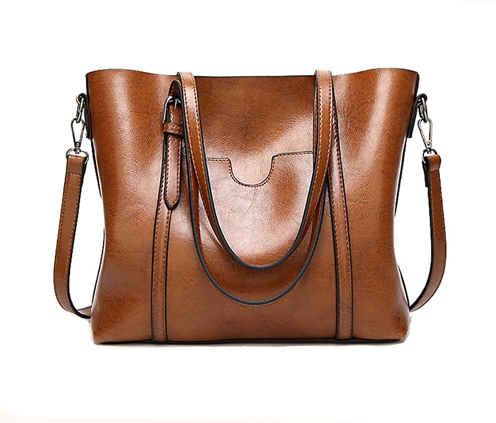 Price:$22.99    Aphoraeny Women Tote Bags Purses and Handbags Top Handle Satchel Handbags Shoulder Bag Daily Work Tote Messenger Bag (Brown)  Clothing