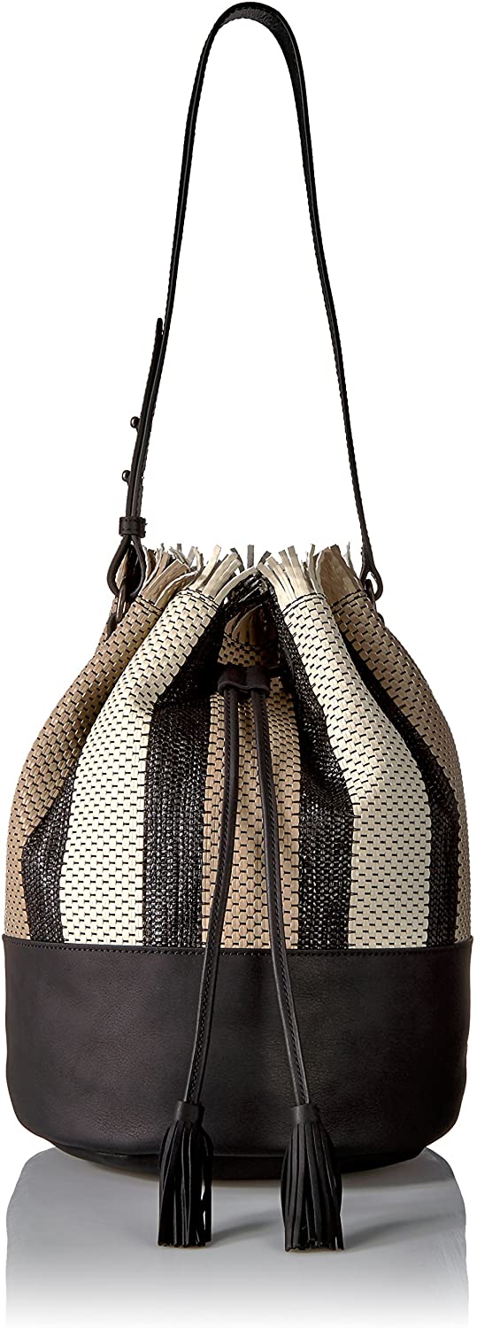 Price:$91.40 Lucky Sam Bucket, Taupe/Black  Handbags   