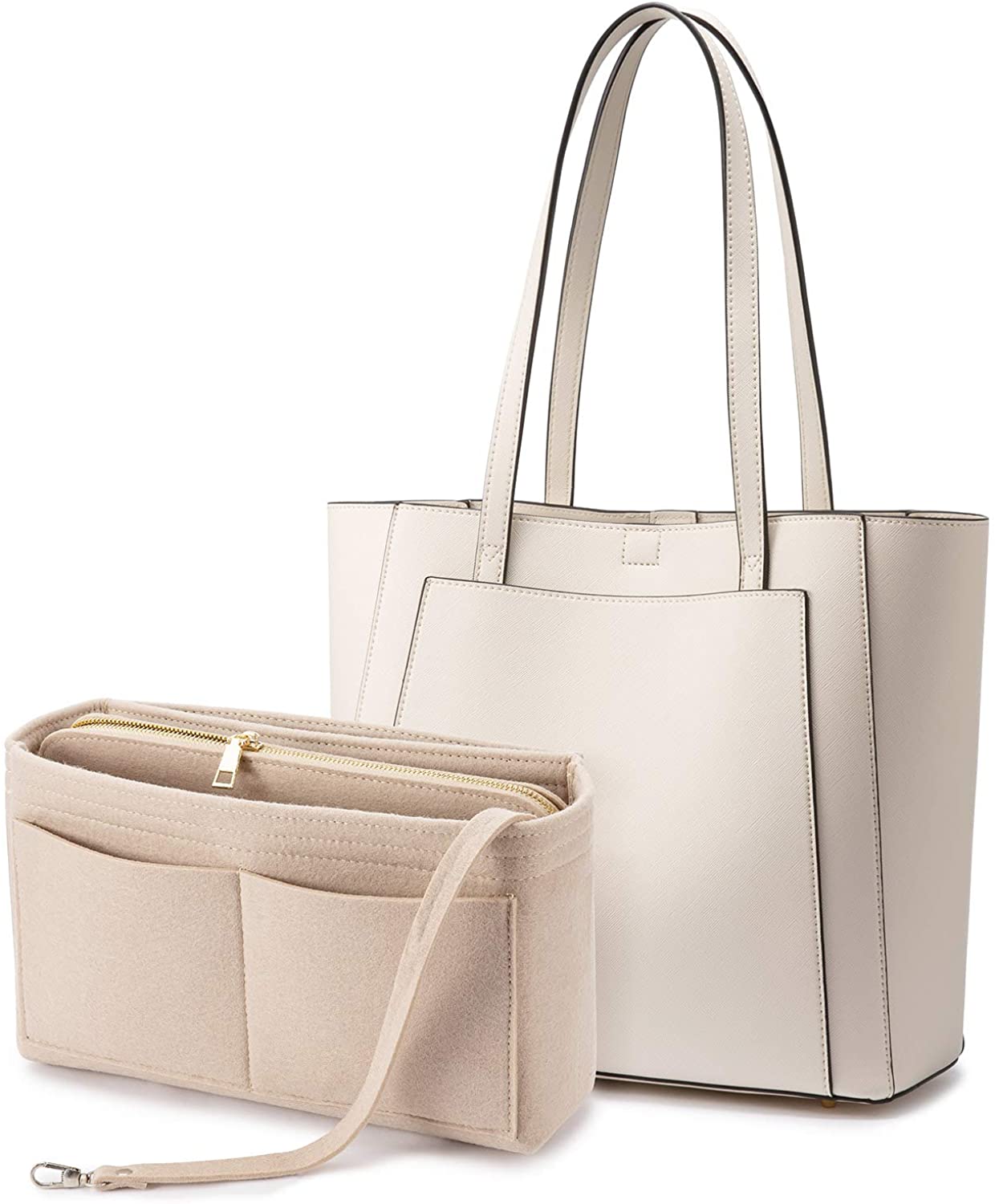 Price:$29.99    Handbags for Women Shoulder Tote Bags Satchel with Purse Organizer Insert  Clothing