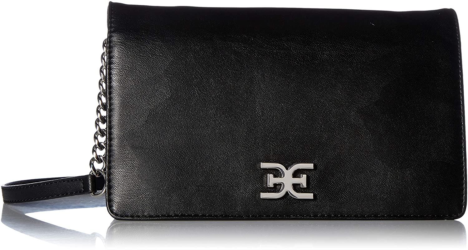 Price:$0.00 Sam Edelman Rose Flap Shoulder Bag, Black  Handbags   