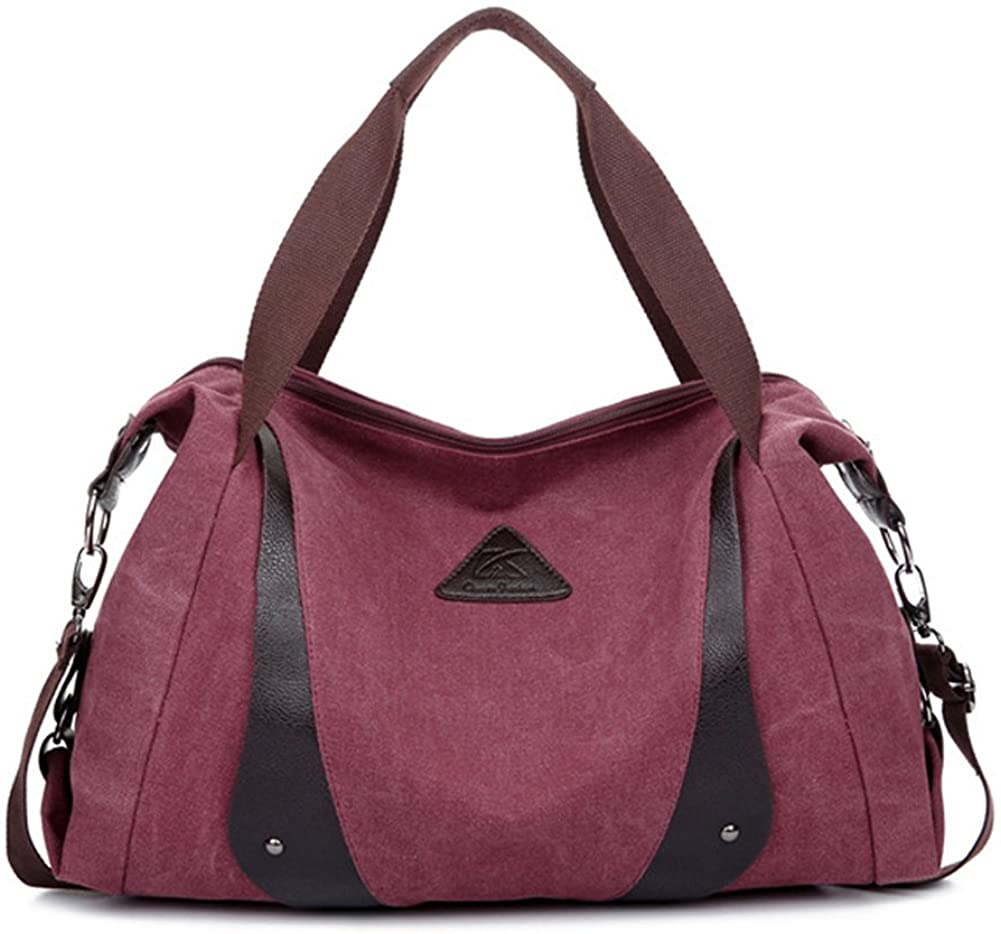 Price:$15.00    ZENTEII Women Canvas Handbag Shoulder Bag Hobo  Clothing