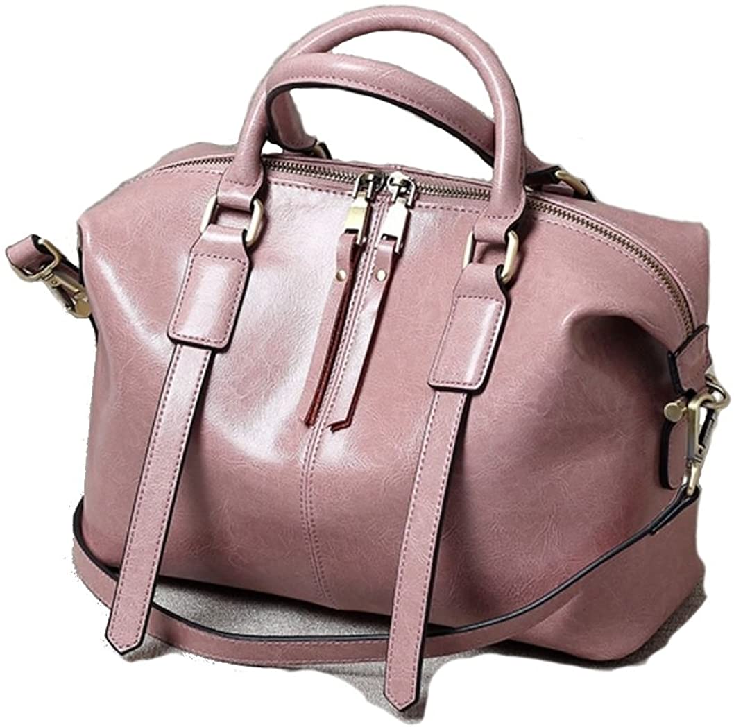 Price:$69.99 JeHouze Womens Genuine Leather Handbags Shoulder Handbag Tote Top Handle Bag Cross Body Bags Satchel Ladies Purse (Yam)  Handbags   